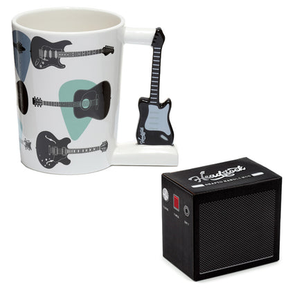 Headstock Guitar Mug with Hot Drink