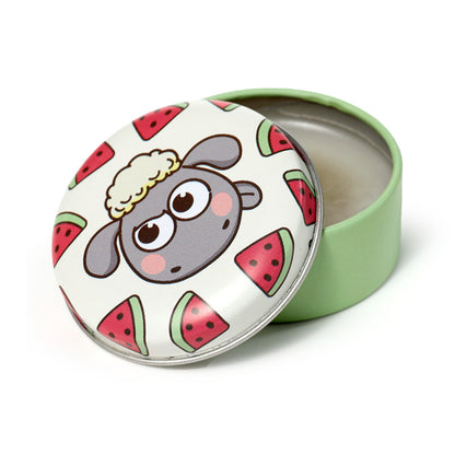 Kawaii Shaun the Sheep Lip Balm with decorative tin