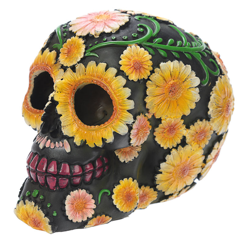 Fantasy Day of the Dead Daisy Skull decorative ornament