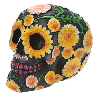 Fantasy Day of the Dead Daisy Skull decorative ornament