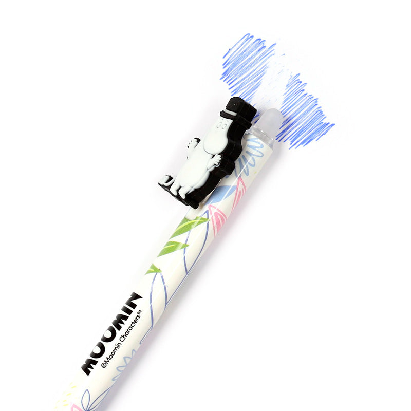 Moomin Tammi Erasable Pen on a desk