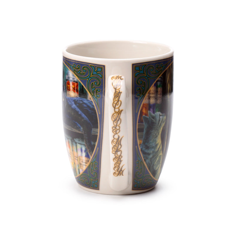 Lisa Parker Cat Mug in a cozy setting