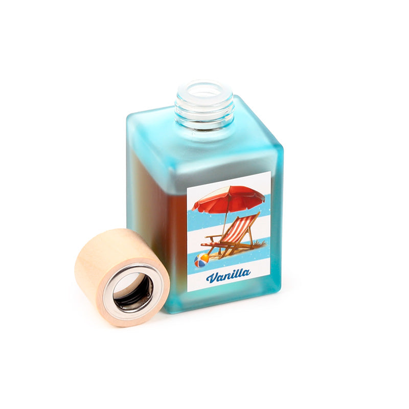 Coastal Vanilla Reed Diffuser in a living room setting