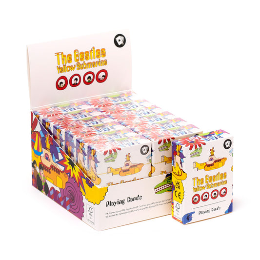 The Beatles Yellow Submarine playing cards front design