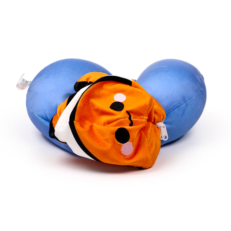 Finley the Clownfish plush toy on display
