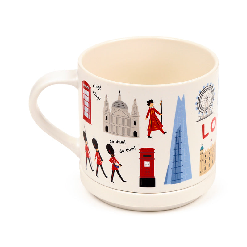 Stylish Coaster Lid for London Mug