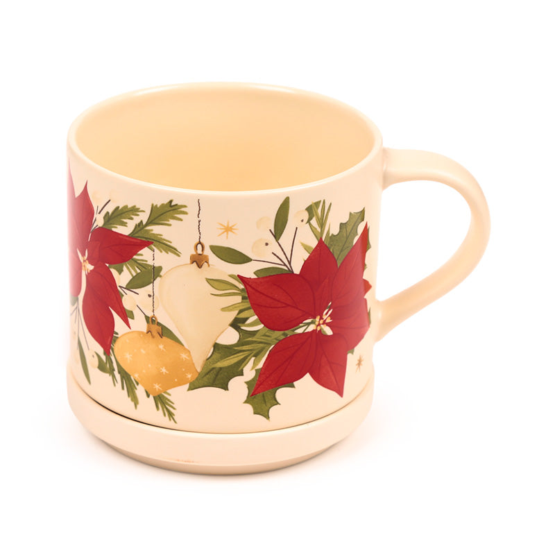 Charming Christmas Mug and Coaster for Home Decor
