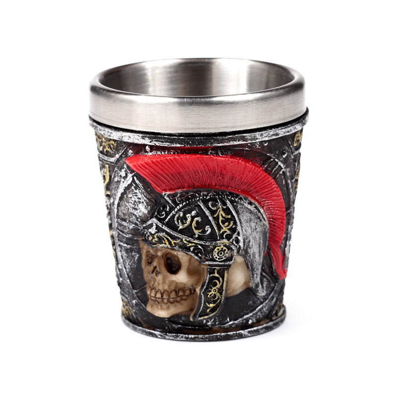 Elegant Roman soldier decorative shot glass
