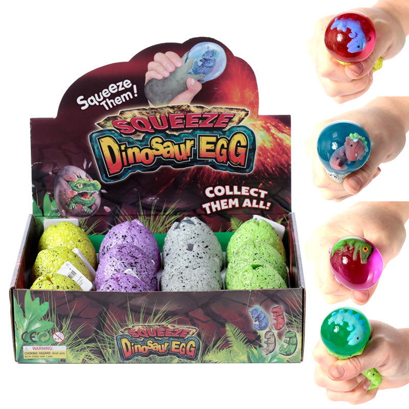 Fun Kids Squeezy Dino Egg among decorative items