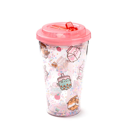 Close-up of Pusheen design on Double Walled Cup