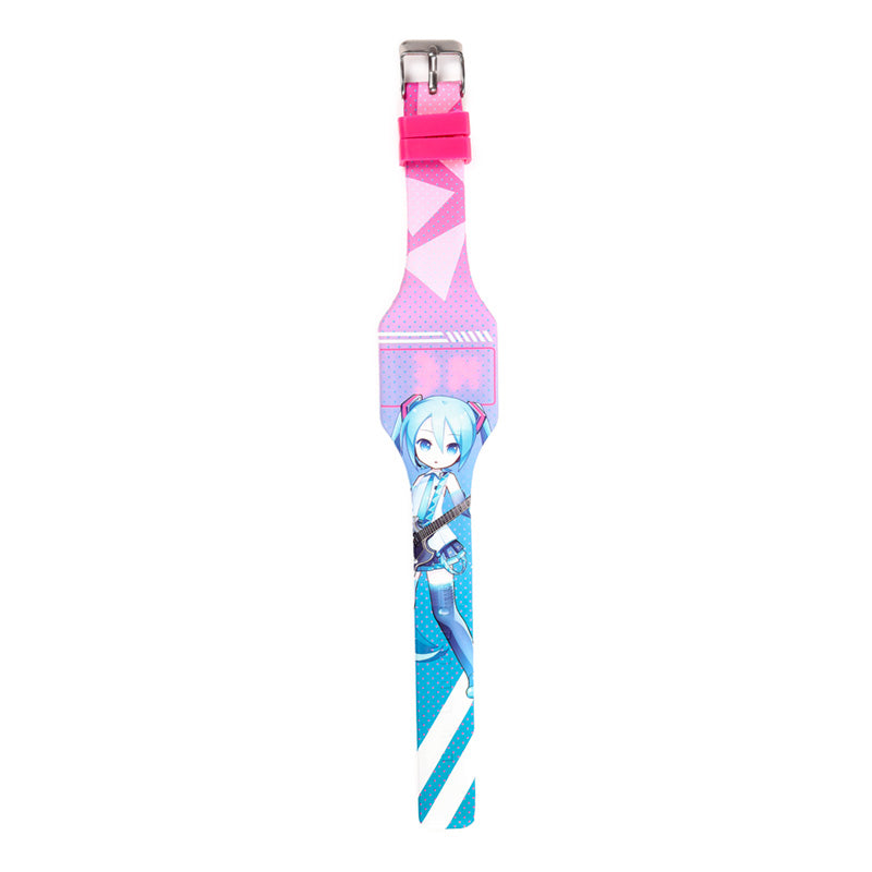 Hatsune Miku Silicone Digital Watch - On Wrist