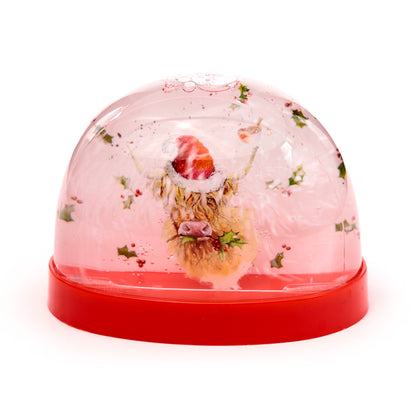 Large Snow Globe with Highland Coo Cow