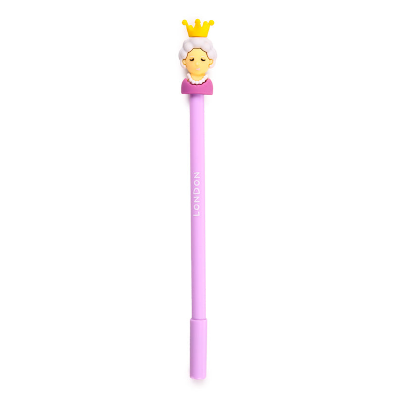 Queen London Erasable Pen with PVC Topper - Lifestyle Image