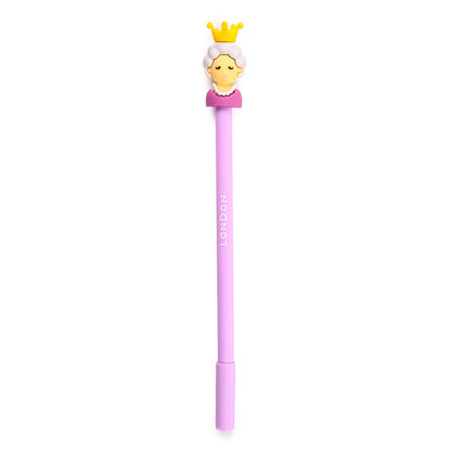 Queen London Erasable Pen with PVC Topper - Lifestyle Image