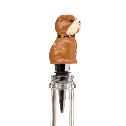 British Bulldog Novelty Bottle Stopper - Gift Presentation