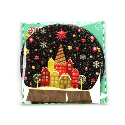 Christmas Snow Globe Napkin Design 1
