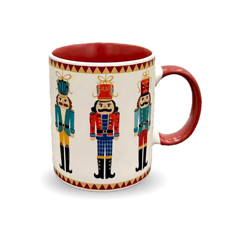 Christmas Nutcracker Porcelain Mug with festive design