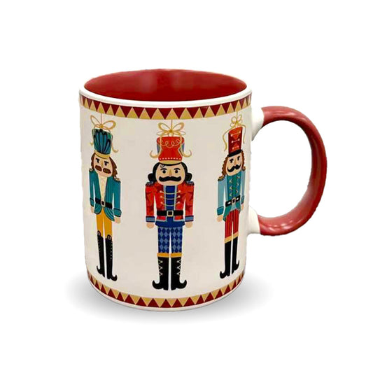 Christmas Nutcracker Porcelain Mug with festive design