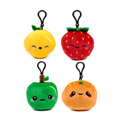 Close-up of Squidglys Plush Mini Keyring - Foodiemals Fruit