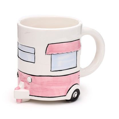 Playful caravan mug perfect for hot beverages