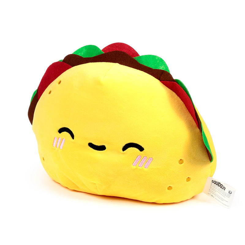 Close-up of Squidglys Frida the Taco Plush Toy