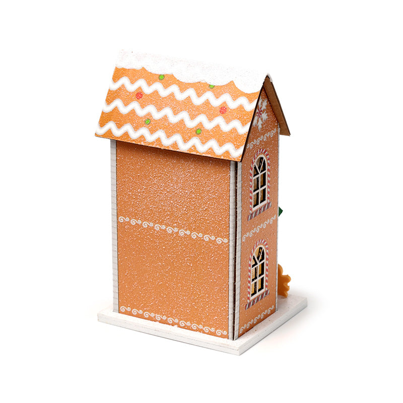 Christmas Gingerbread Toy Shoppe as a festive centerpiece