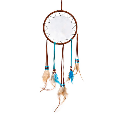 Small dreamcatcher displayed on a shelf