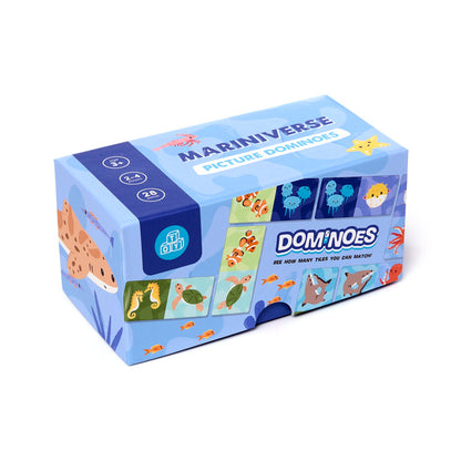 Kids Dominoes Set - Mariniverse with vibrant illustrations