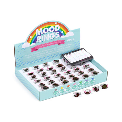 Whimsical Axolotl Mood Ring in shimmering finish