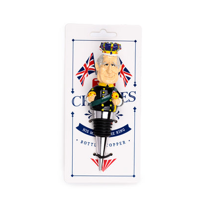 Novelty Bottle Stopper featuring King Charles III