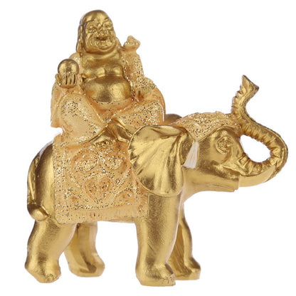 Charming decorative mini Lucky Buddha and Elephant