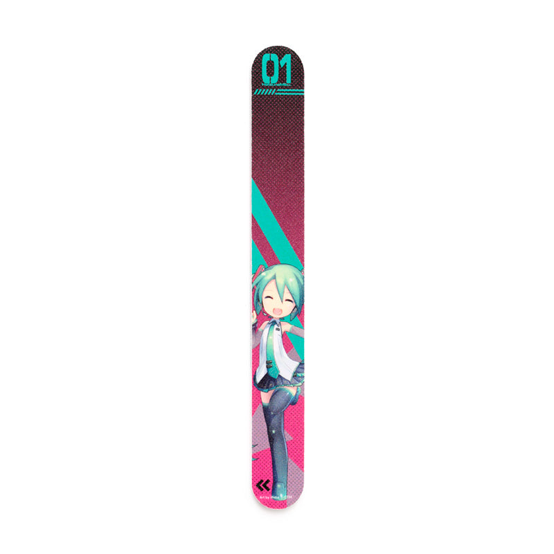 Hatsune Miku Nail File - Displayed on a Table