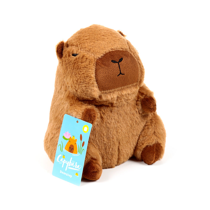 Soft plush capybara door stop