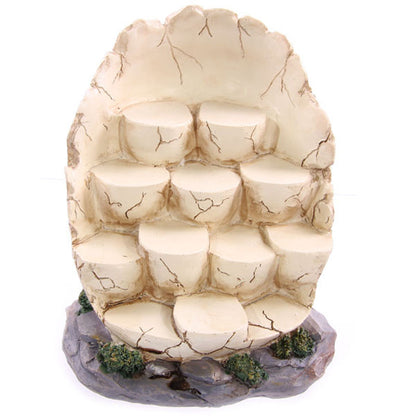 Elegant resin tiered egg display stand in home decor