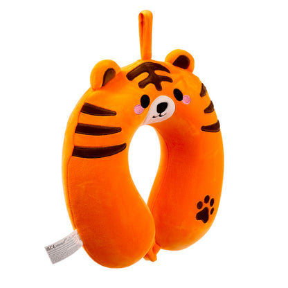 Alfie the Tiger Adoramals Travel Pillow side view