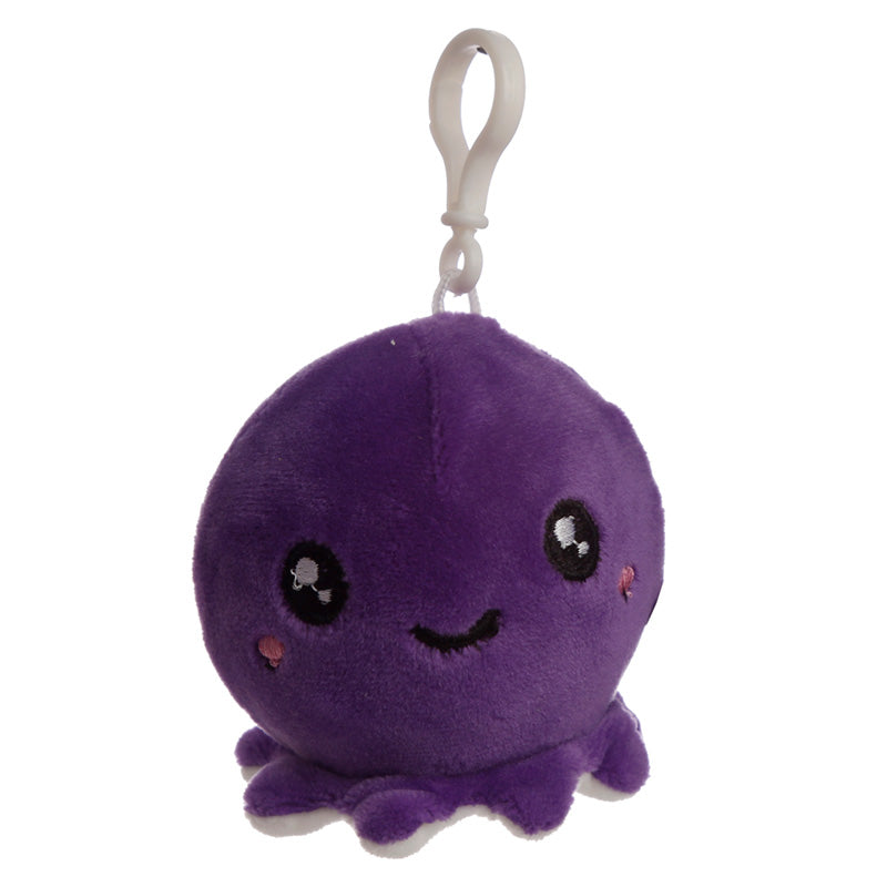Adoramals Squeezies Sealife Plush Keyring displayed on a shelf