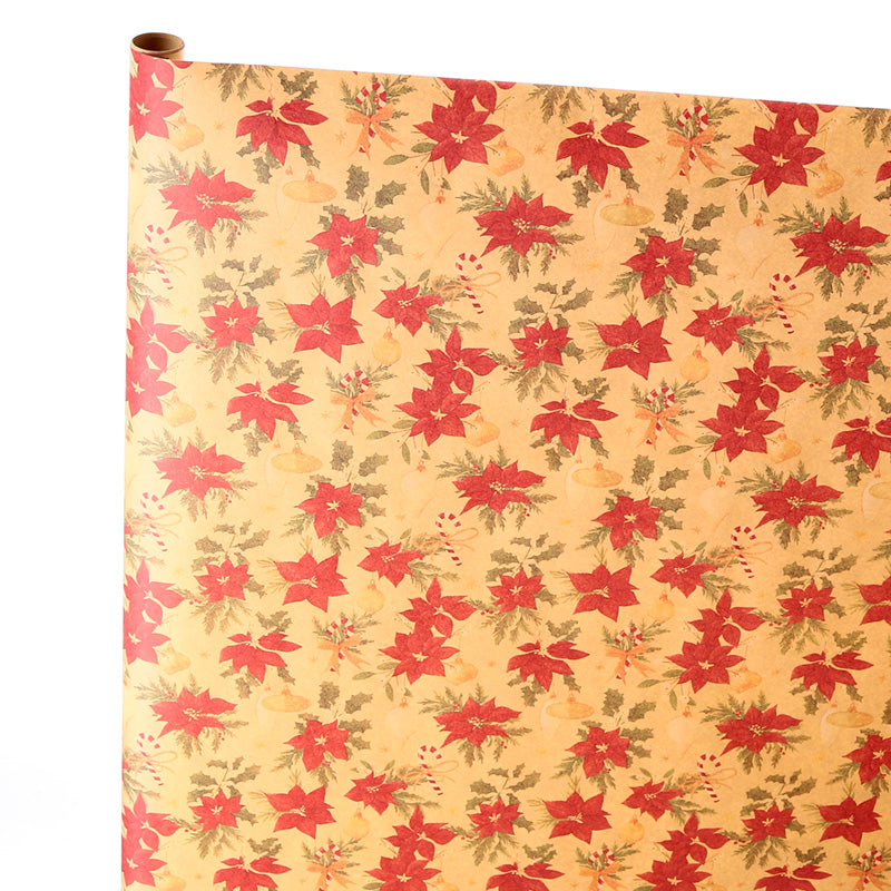 Christmas Botanicals Wrapping Paper Roll