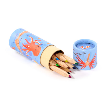 Artistic display of Mariniverse Colouring Pencil Tube