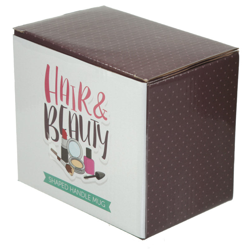 Stylish ceramic mug with whimsical handle