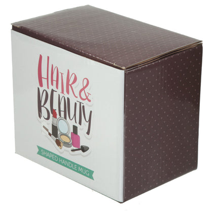 Stylish ceramic mug with whimsical handle