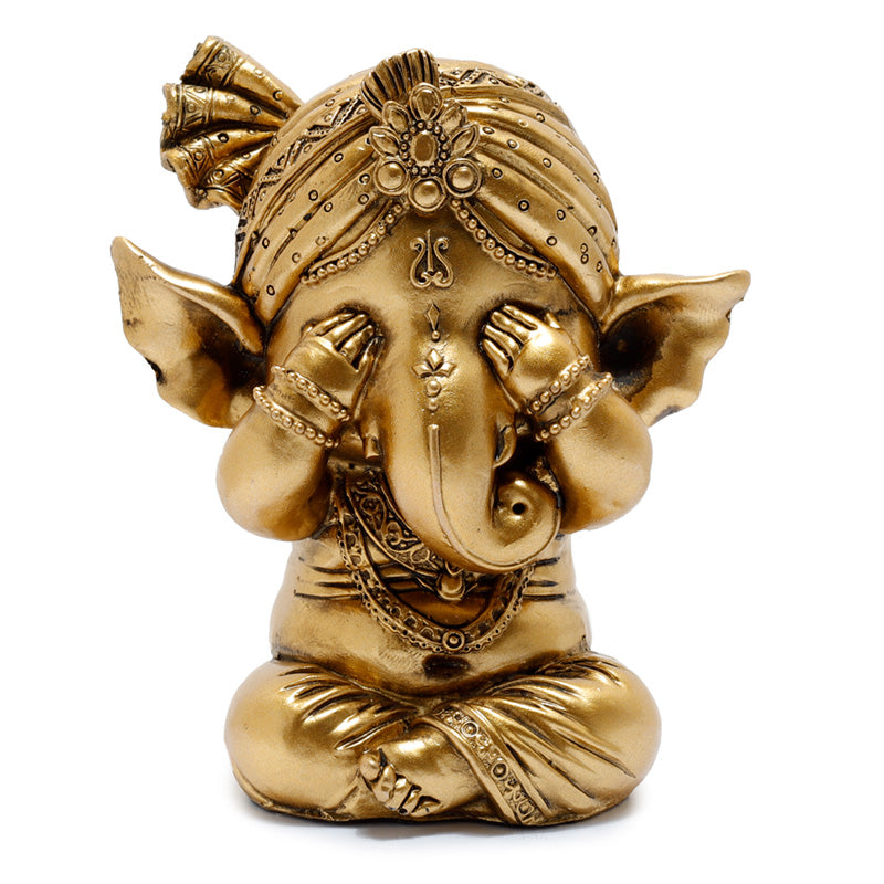 Decorative Ganesh Figurines set display