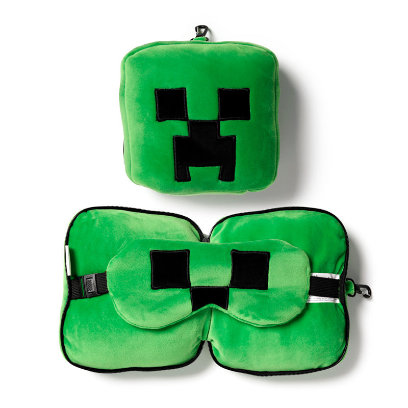 Relaxeazzz Minecraft Creeper Travel Pillow