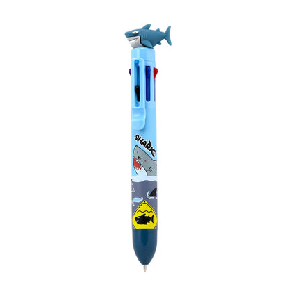 Multi Colour Shark Pen with artistic doodles