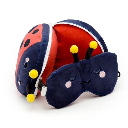 Adorabugs Ladybug Travel Pillow and Eye Mask Set