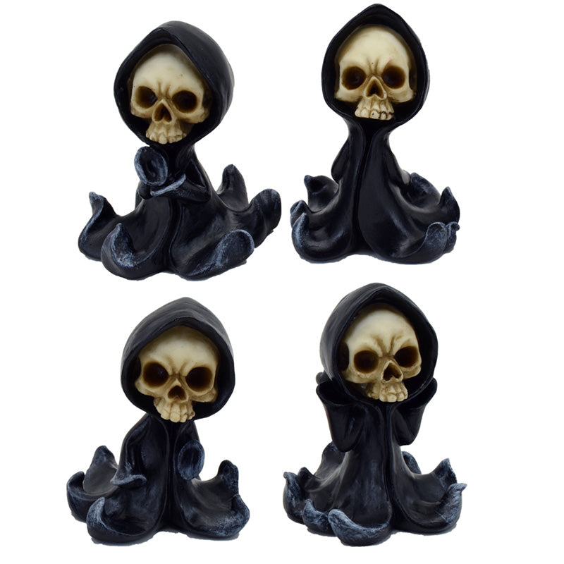 Reaper Mini Skull Decorative Ornament for Gothic Home Decor