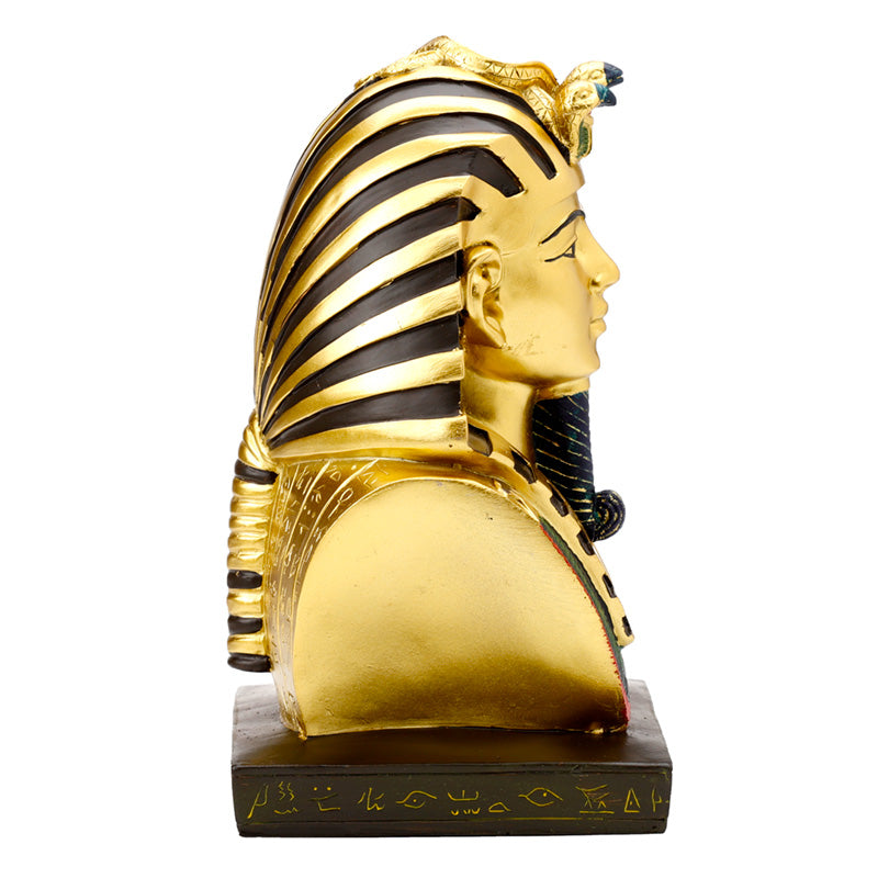 Decorative Gold Egyptian Tutankhamen Bust in home decor