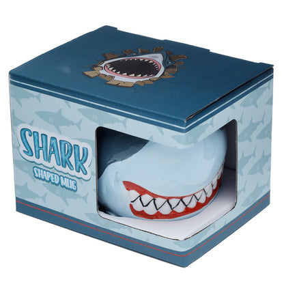 Shark novelty mug with coffee
