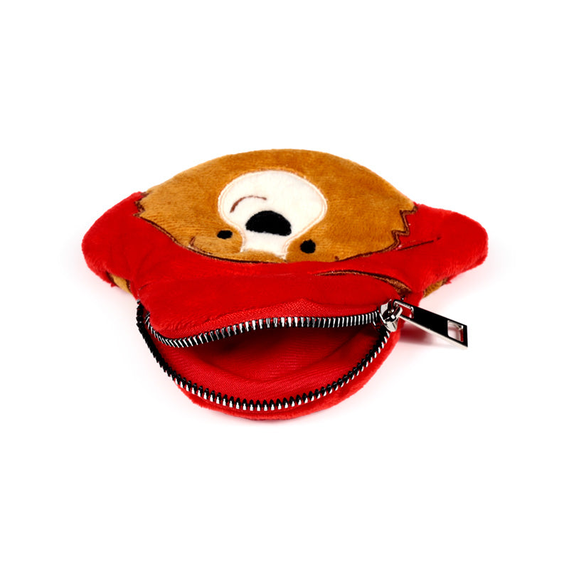 Paddington Bear Plush Change Purse in use