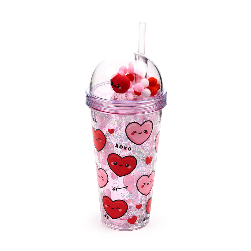 Reusable Double Walled Cup with Fun Charms