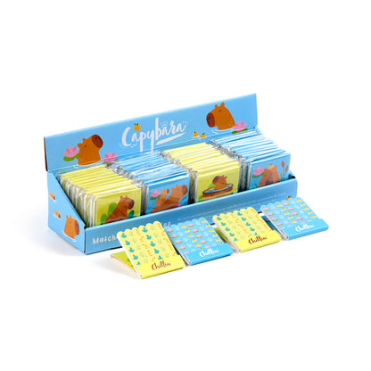 Capybara Nail File Matchbook with mini files